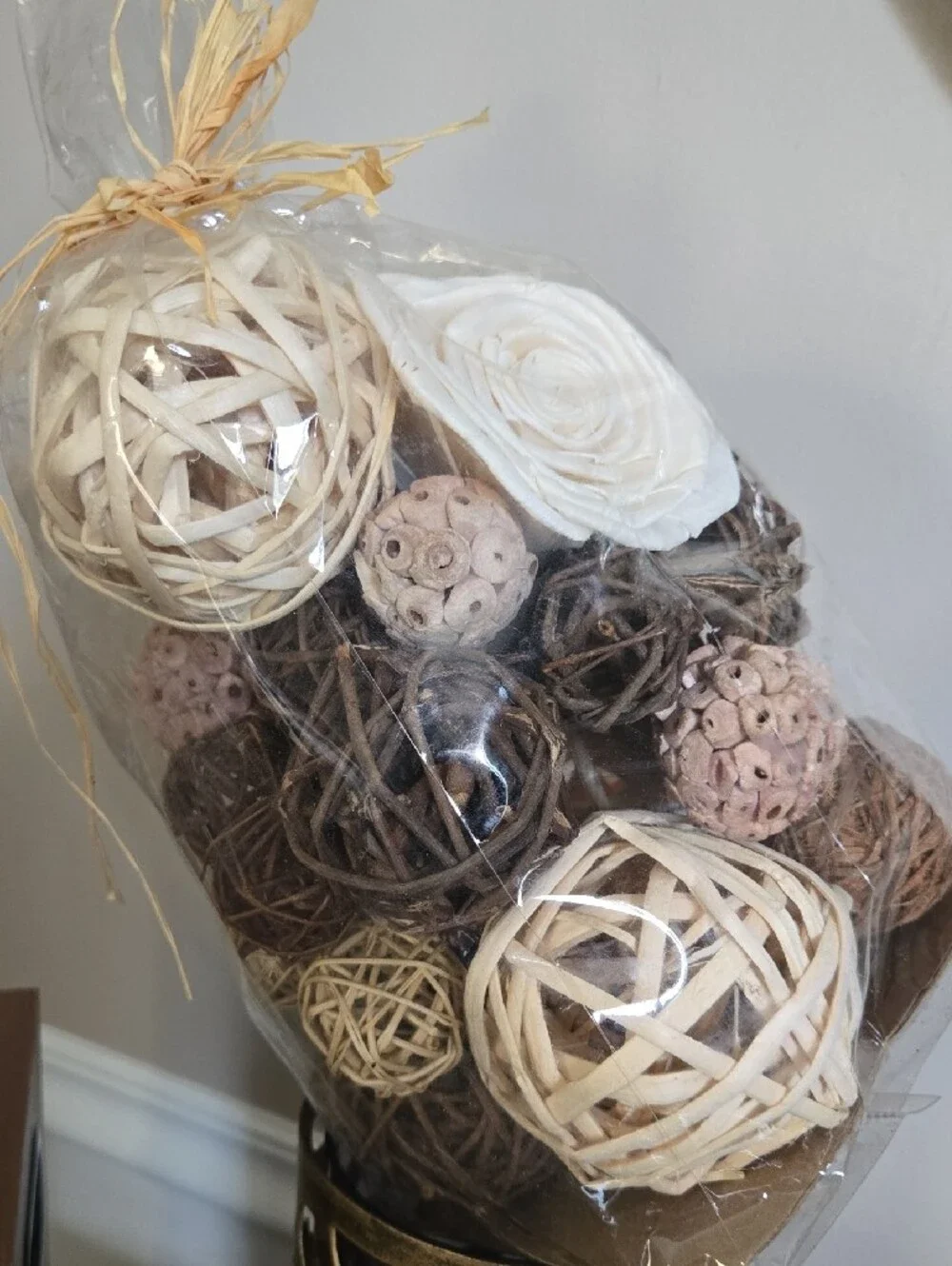 Natural Cream Decorative Potpourri Bag -